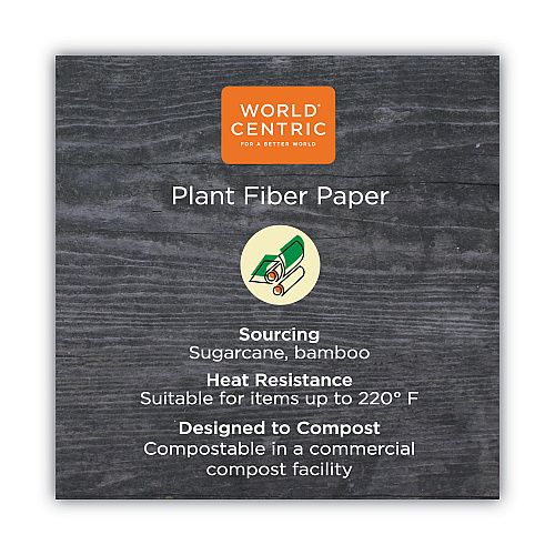 World Centric No Tree Paper Bowls, 24 oz, 4.4" Diameter x 4.5"h, Natural, Sugarcane, 500/Carton (BOSU24)