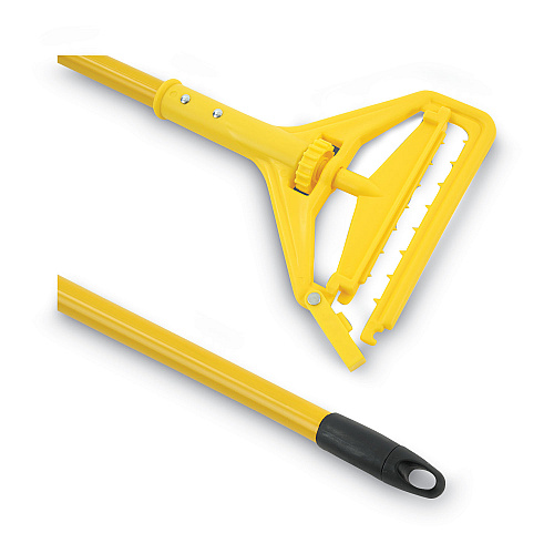 Boardwalk&reg; Side-Latch Plastic Mop Head Handle, 60" Aluminum Handle (BWK620)