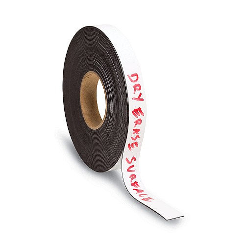 U Brands Magnetic Adhesive Tape Roll, 1" x 50 ft, Black (FM2021)