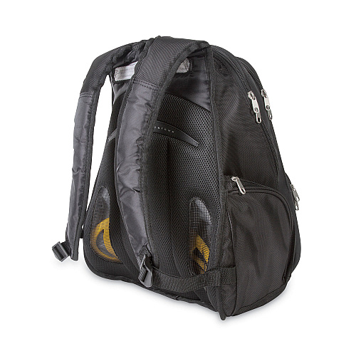 Kensington Contour Laptop Backpack, Fits Devices Up to 17", Ballistic Nylon, 15.75 x 9 x 19.5, Black (62238)