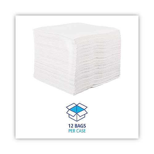 Boardwalk&reg; DRC Wipers, White, 12 x 13, 1080/Carton (BWKV030QPW)