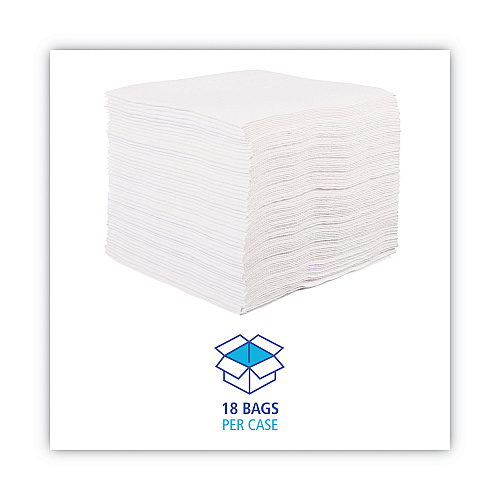 Boardwalk&reg; DRC Wipers, White, 12 x 13, 1008/Carton (BWKV040QPW)