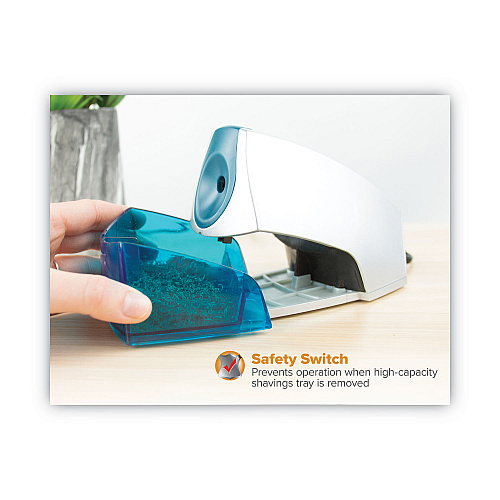 Bostitch Personal Electric Pencil Sharpener, AC-Powered, 4.25 x 8.4 x 4, Blue (EPS4BLUE)