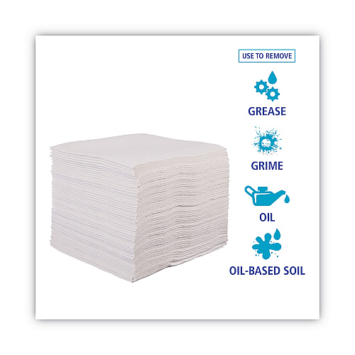 Boardwalk&reg; DRC Wipers, White, 12 x 13, 1080/Carton (BWKV030QPW)
