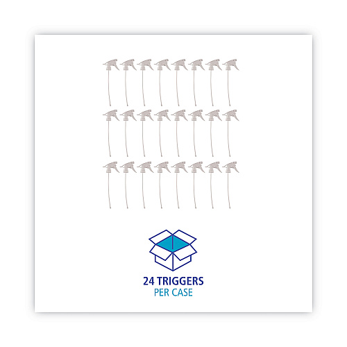 Boardwalk&reg; Trigger Sprayer 300ES f/32 oz. Bottles, White, 24 Sprayers (BWK58109)