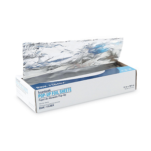 Boardwalk&reg; Single Pop-Up Aluminum Foil Sheets, 2400 Sheets (BWK7164)