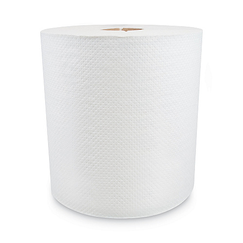 Morcon Paper Morsoft Controlled Towels, I-Notch, 1-Ply, 7.5" x 800 ft, White, 6 Rolls/Carton (300WI)