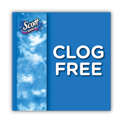 Scott&reg; Standard Toilet Paper Rolls, 1-Ply, 1000 Sheets, 48 Rolls (10060)