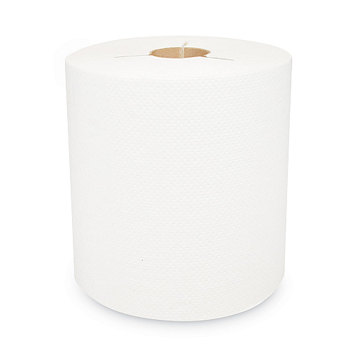 Morcon Paper Morsoft Controlled Towels, Y-Notch, 1-Ply, 8" x 800 ft, White, 6 Rolls/Carton (400WY)