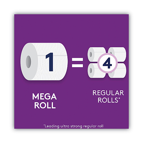 Cottonelle&reg; Mega Rolls Toilet Paper, 2 Ply, 284 Sheets, 12 Rolls (48596)