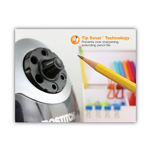 Bostitch Super Pro 6 Commercial Electric Pencil Sharpener, AC-Powered, 6.13 x 10.69 x 9, Gray/Black (EPS12HC)