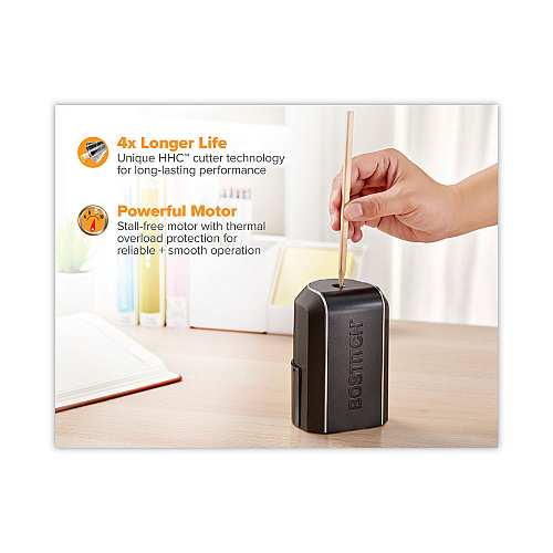 Bostitch Vertical Electric Pencil Sharpener, AC-Powered, 4.5 x 3.75 x 5.5, Black (EPS5VBLK)