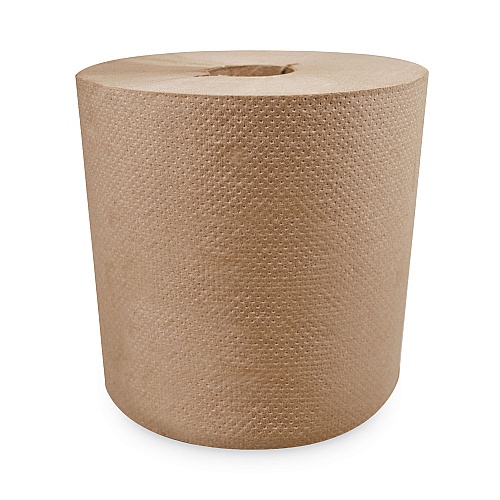 Morcon Paper Morsoft Controlled Towels, I-Notch, 1-Ply, 7.5" x 800 ft, Kraft, 6 Rolls/Carton (300RI)