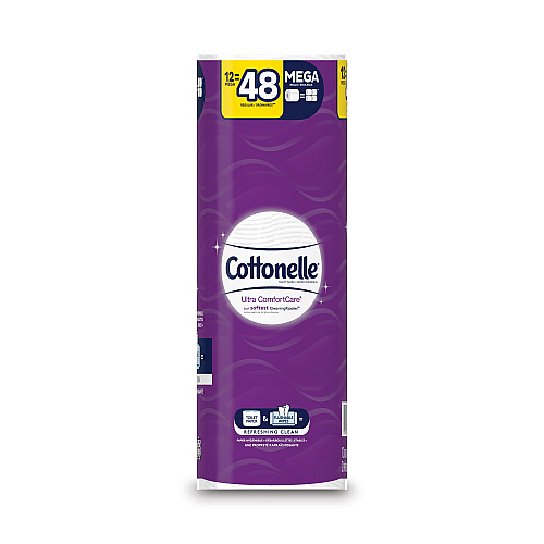 Cottonelle&reg; Mega Rolls Toilet Paper, 2 Ply, 284 Sheets, 12 Rolls (48596)