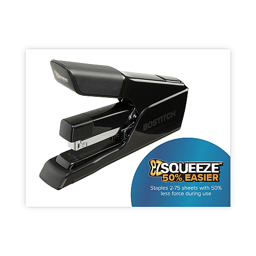 Bostitch EZ Squeeze 75 Stapler, 75-Sheet Capacity, Black (B875)