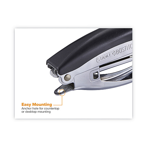 Bostitch Deluxe Hand-Held Stapler, 20-Sheet Capacity, Black (42100)