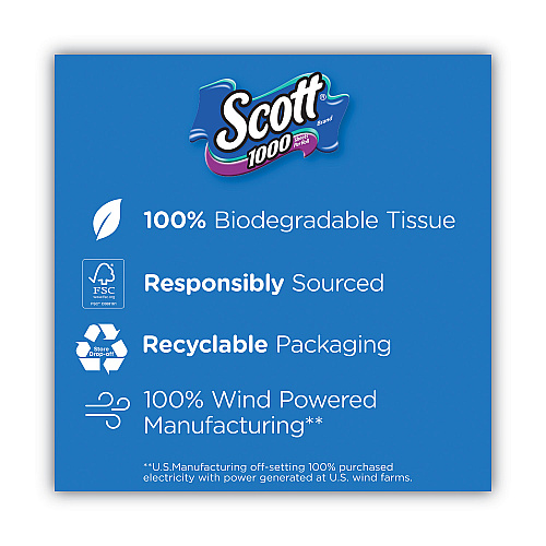 Scott&reg; Standard Toilet Paper Rolls, 1-Ply, 1000 Sheets, 48 Rolls (10060)
