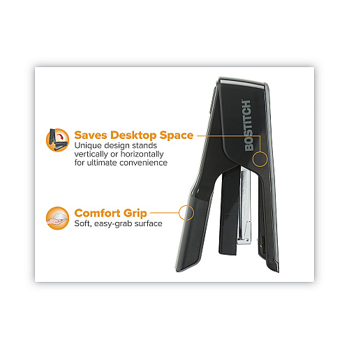 Bostitch EZ Squeeze 40 Stapler, 40-Sheet Capacity, Black (B9040)