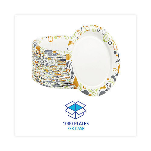 Boardwalk&reg; Deerfield Printed 9" Paper Plates, 1,000 Plates (BWKDEER9PLT)