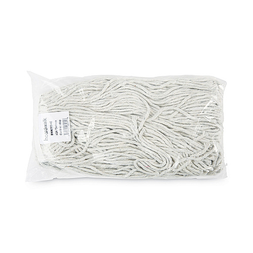 Boardwalk Cut-End Wet Mop Head, Cotton, No. 24, White 12/Carton (BWK2024CCT)