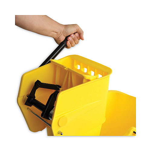 Boardwalk&reg; Pro-Pac Side-Squeeze Wringer/Bucket Combo, Each (BWK2635COMBOYEL)
