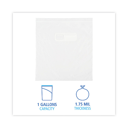 Boardwalk&reg; Resealable 1 Gallon Food Storage Bags, 250 Bags (BWK1GALBAG)