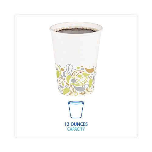 Boardwalk&reg; Deerfield Printed 12 oz Paper Hot Cups, 1000 Cups (BWKDEER12HCUP)