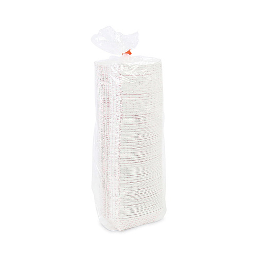 Boardwalk&reg; Paper Food Baskets, 8oz Capacity, Red/White (BWK30LAG050)