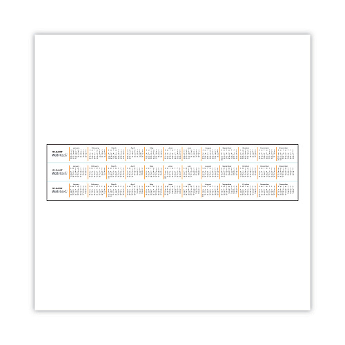AT-A-GLANCE WallMates Self-Adhesive Dry Erase Weekly Planning Surfaces, 18 x 24, White/Gray/Orange Sheets, Undated (AW503028)