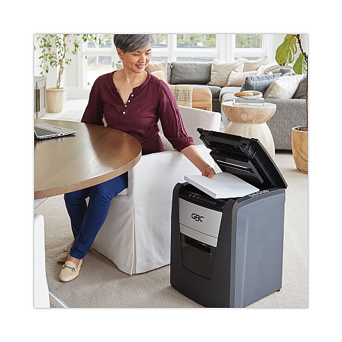 GBC AutoFeed+ 100X Super Cross-Cut Home Office Shredder, 100 Auto/8 Manual Sheet Capacity (WSM1757602)