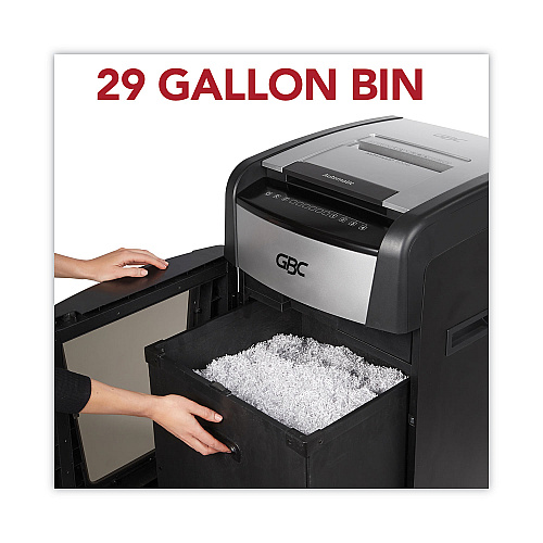 GBC AutoFeed+ 600X Super Cross-Cut Office Shredder, 600 Auto/15 Manual Sheet Capacity (WSM1757510)