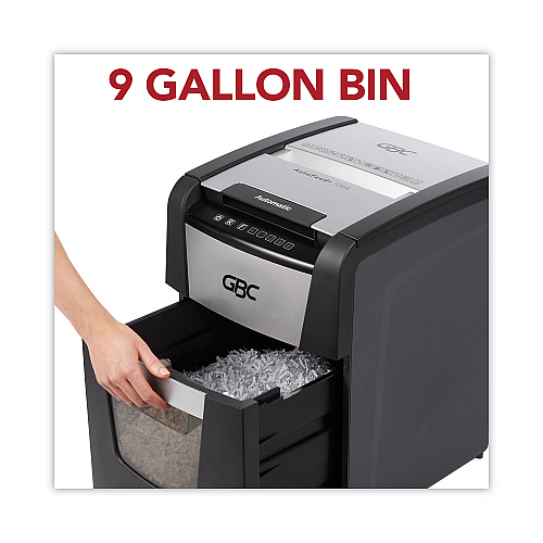 GBC AutoFeed+ 100X Super Cross-Cut Home Office Shredder, 100 Auto/8 Manual Sheet Capacity (WSM1757602)