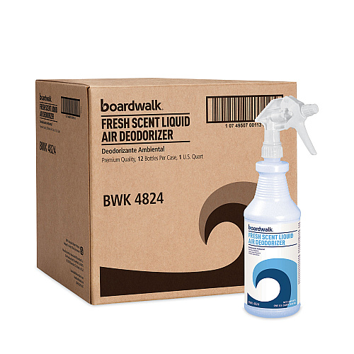 Boardwalk&reg; Fresh Scent Liquid Air Freshener, 32 oz., 12 Bottles (BWK4824)