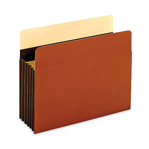 Universal Redrope Expanding File Pockets, 7" Expansion, Letter Size, Brown, 5/Box (UNV17562)