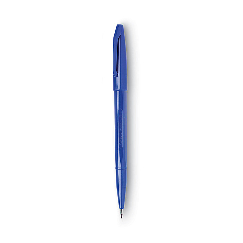Pentel Arts Sign Pen Fine Point Color Marker, Extra-Fine Bullet Tip, Blue, Dozen (S520C)