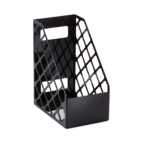 Universal Recycled Plastic Large Magazine File, 6.25 x 9.5 x 11.88, Black (UNV08119)