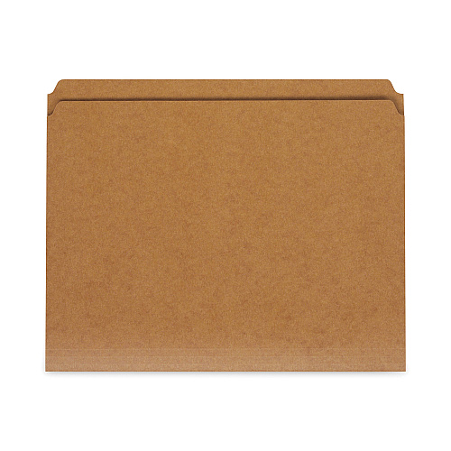 Universal Reinforced Kraft Top Tab File Folders, Straight Tabs, Letter Size, 0.75" Expansion, Brown, 100/Box (UNV16130)