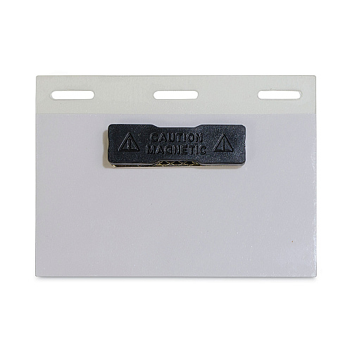 C-Line Self-Laminating Magnetic Style Name Badge Holder Kit, 2" x 3", Clear, 20/Box (92823)
