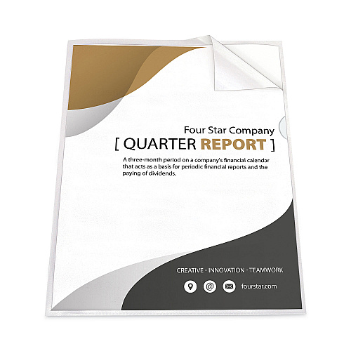 C-Line Antimicrobial Protected Poly Project Folders, Letter Size, Clear, 25/Box (62137)
