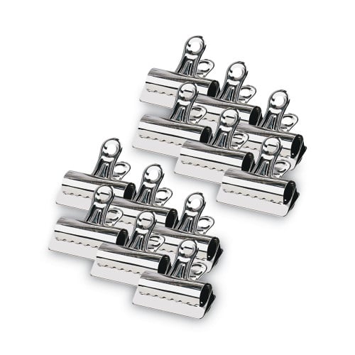 X-ACTO Bulldog Clips, Jumbo, Nickel, 12/Box (2004LMR