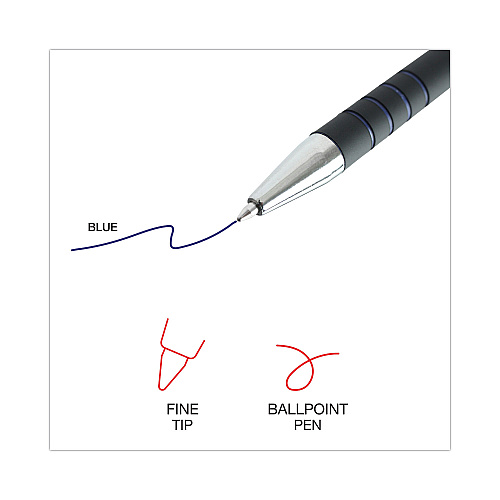 Universal Ballpoint Pen, Retractable, Fine 0.7 mm, Blue Ink, Blue Barrel, Dozen (UNV15521)