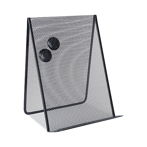 Universal Metal Mesh Document Holder Free Standing, 35 Sheet Capacity, Metal, Black (UNV20027)