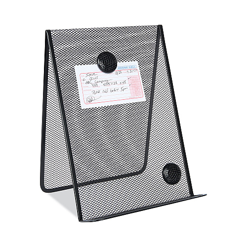 Universal Metal Mesh Document Holder Free Standing, 35 Sheet Capacity, Metal, Black (UNV20027)