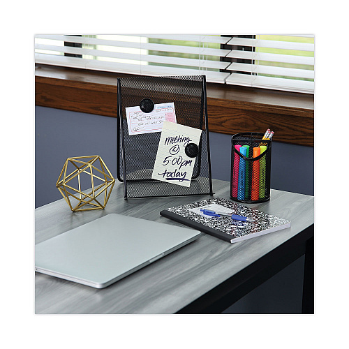 Universal Metal Mesh Document Holder Free Standing, 35 Sheet Capacity, Metal, Black (UNV20027)