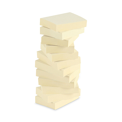 Universal Recycled Self-Stick Note Pads, 1.5" x 2", Yellow, 100 Sheets/Pad, 12 Pads/Pack (UNV28062)