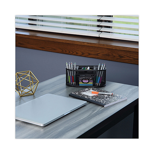 Universal Comfort Grip Gel Pen, Retractable, Medium 0.7 mm, Assorted Ink and Barrel Colors, 8/Pack (UNV39725)