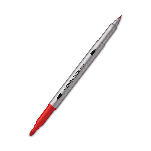 Staedtler Double Ended Markers, Assorted Bullet Tips, Assorted Colors, 72/Pack (3200TB7202)