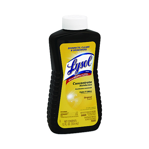Lysol&reg; Concentrate Disinfectant, 12 oz Bottle, 6/Carton (77500)