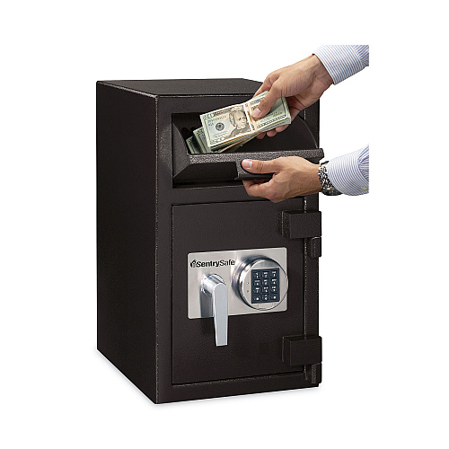 SentrySafe Digital Depository Safe, Extra Large, 1.3 cu ft, 14w x 15.6d x 24h, Black (DH109E)