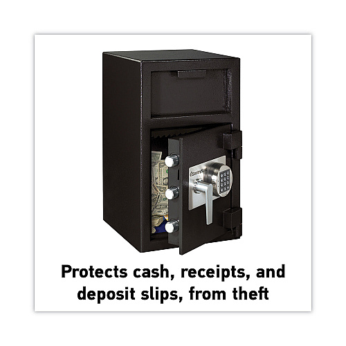SentrySafe Digital Depository Safe, Extra Large, 1.3 cu ft, 14w x 15.6d x 24h, Black (DH109E)